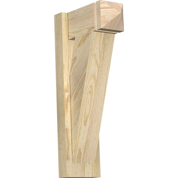 Ekena Millwork Traditional Arts & Crafts Rough Sawn Outlooker, Douglas Fir, 6"W x 12"D x 24"H OUT06X12X24TRA03RDF - main